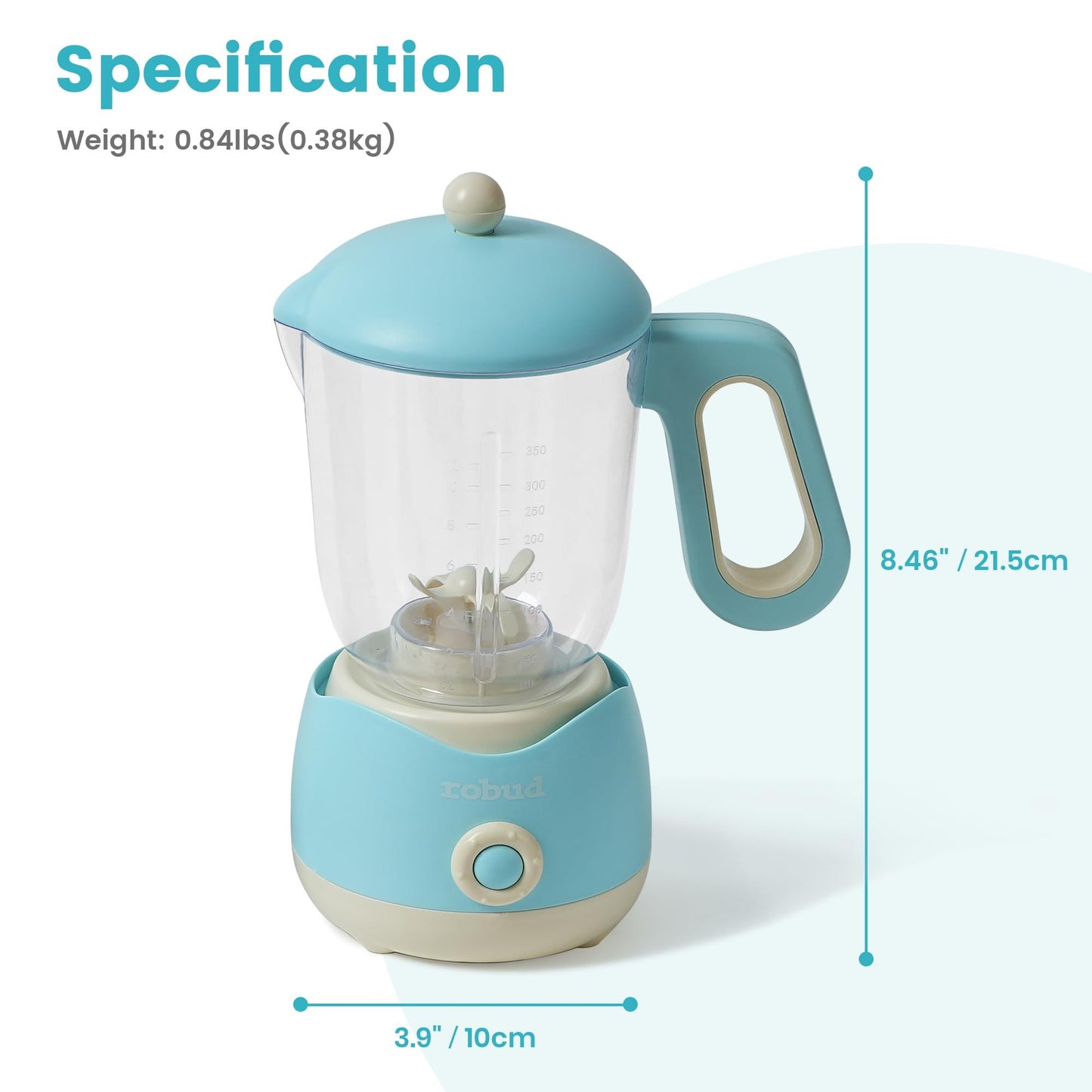 ROBOTIME Wooden Toy Juicer – Pretend Play Kitchen Set for Kids & Toddlers