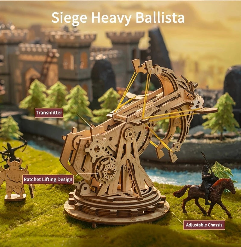ROKR Siege Heavy Ballista 3D Puzzle – DIY Engineering Model Kit