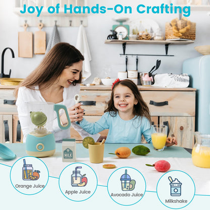 ROBOTIME Wooden Toy Juicer – Pretend Play Kitchen Set for Kids & Toddlers