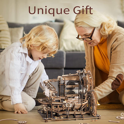 ROKR Marble Night City 3D Wooden Puzzle – DIY Mechanical STEM Kit