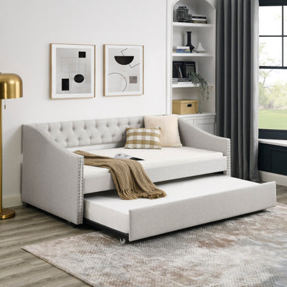 The Double Sofa Bed Has A Double Roller Upholstered Tufted Sofa Bed Unavailable Platforms- Temu