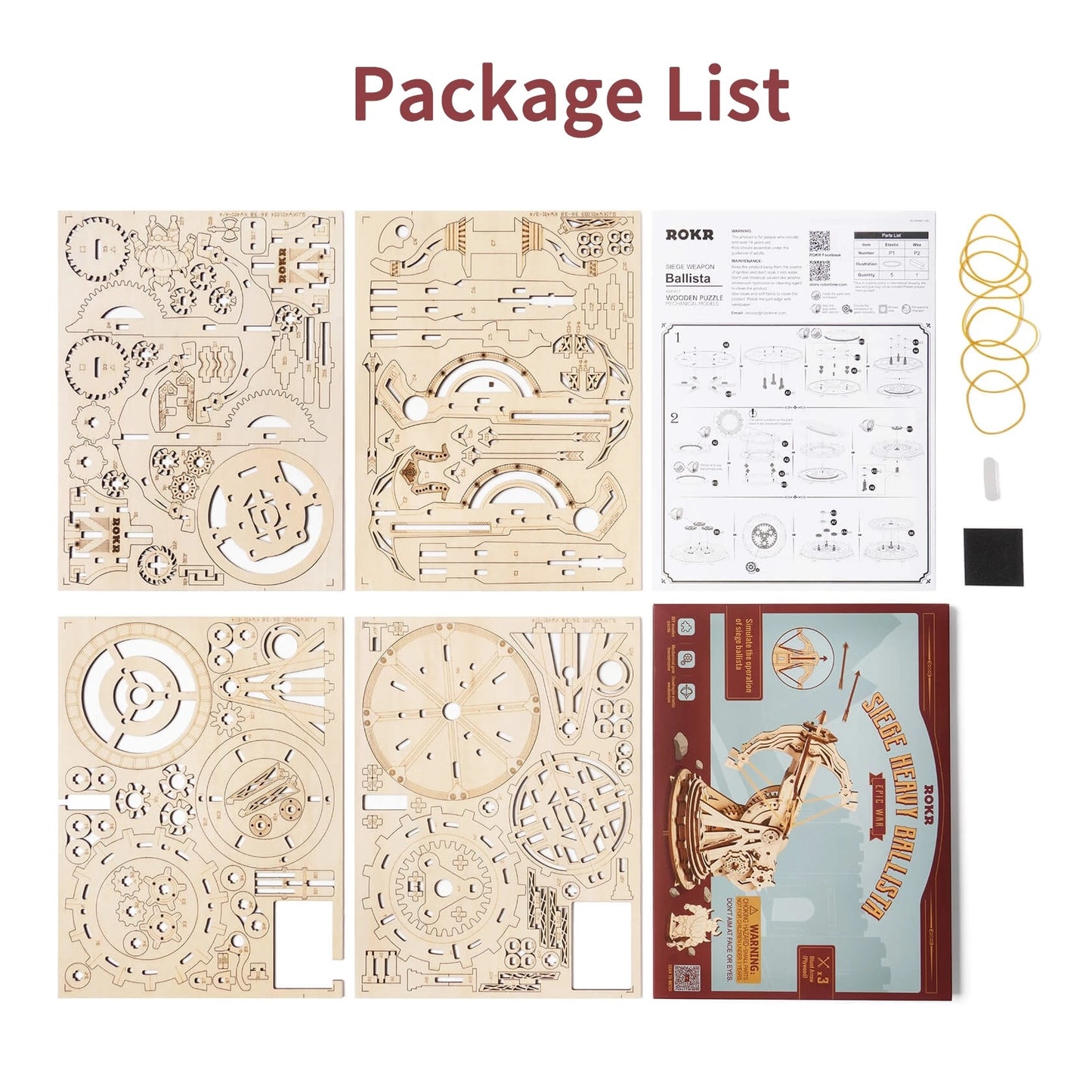 ROKR Siege Heavy Ballista 3D Puzzle – DIY Engineering Model Kit