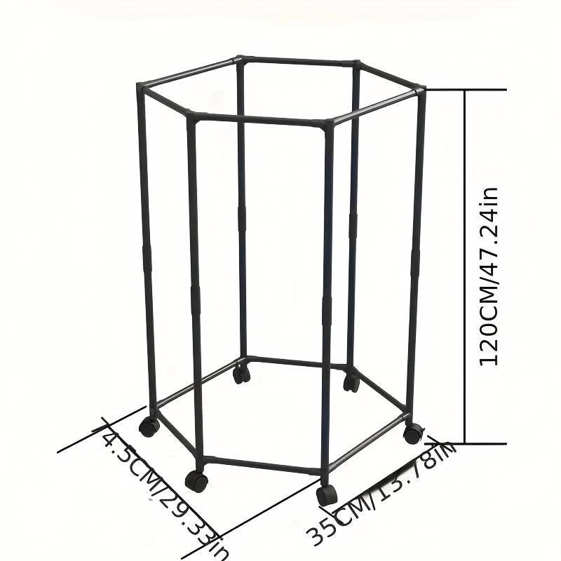 Space-Saving Hexagonal Metal Clothes Hanger – Multi-Arm Foldable Organizer.