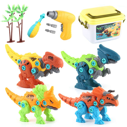 DIY Dinosaur Take-Apart Construction Toy with Electric Drill