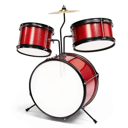3-Piece Junior Drum Set Kit – Beginner Musical Instrument Toy