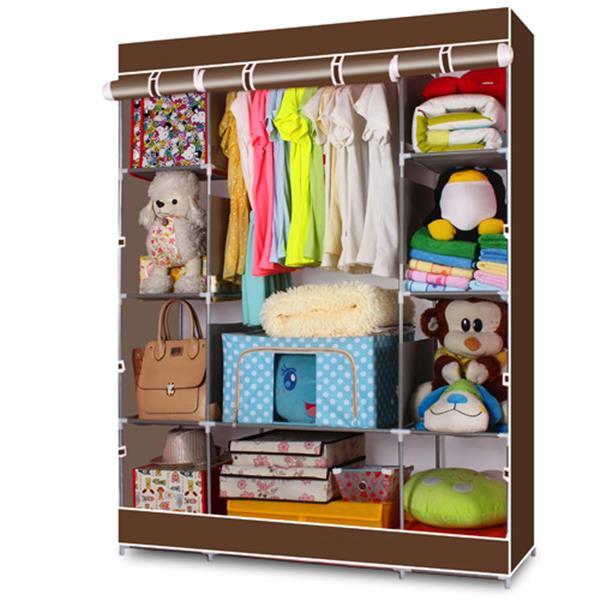 4-Layer Non-Woven Fabric Wardrobe Closet – Foldable Portable Organizer