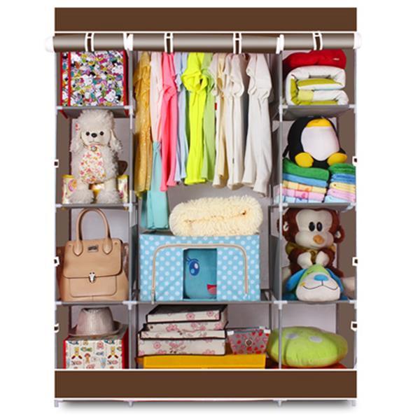 4-Layer Non-Woven Fabric Wardrobe Closet – Foldable Portable Organizer