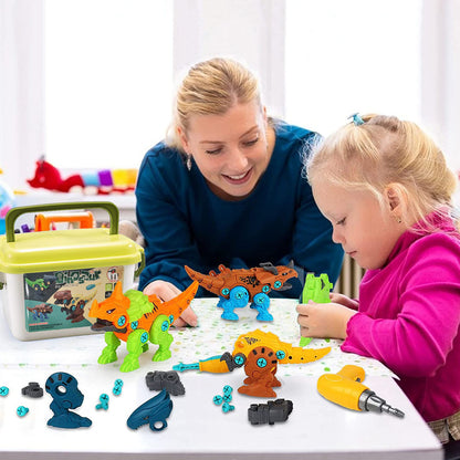 DIY Dinosaur Take-Apart Construction Toy with Electric Drill