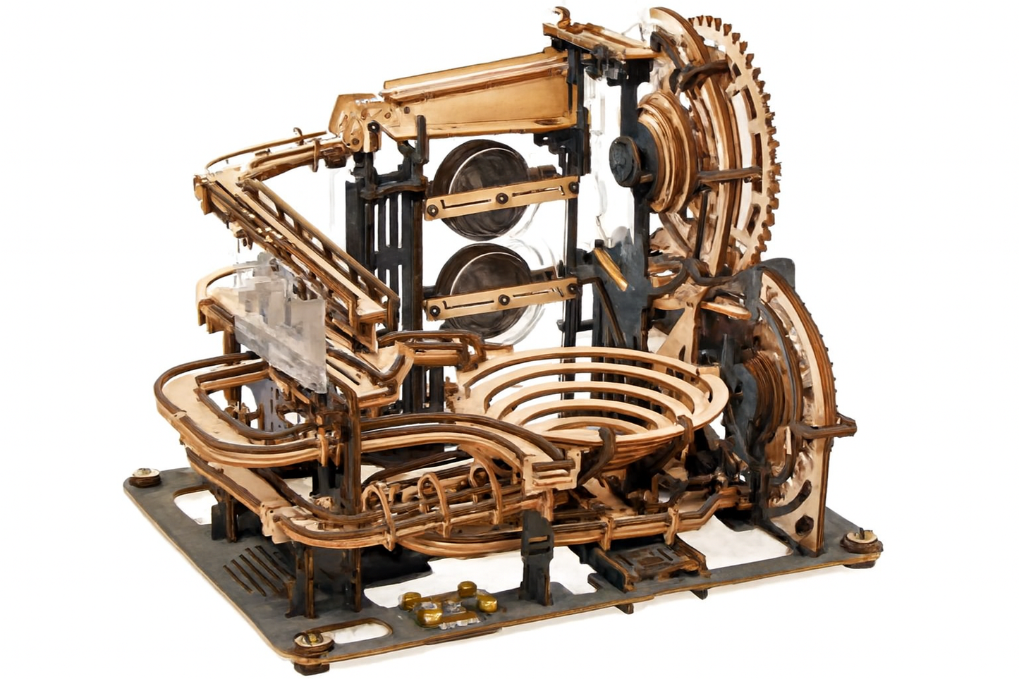 ROKR Marble Night City 3D Wooden Puzzle – DIY Mechanical STEM Kit