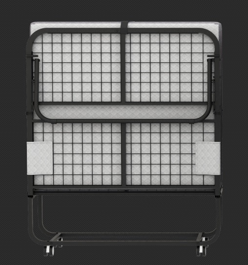 Folding Rollaway Bed with Foam Mattress – Portable Guest Sleeper