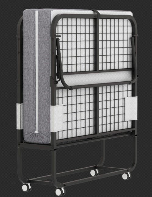 Folding Rollaway Bed with Foam Mattress – Portable Guest Sleeper