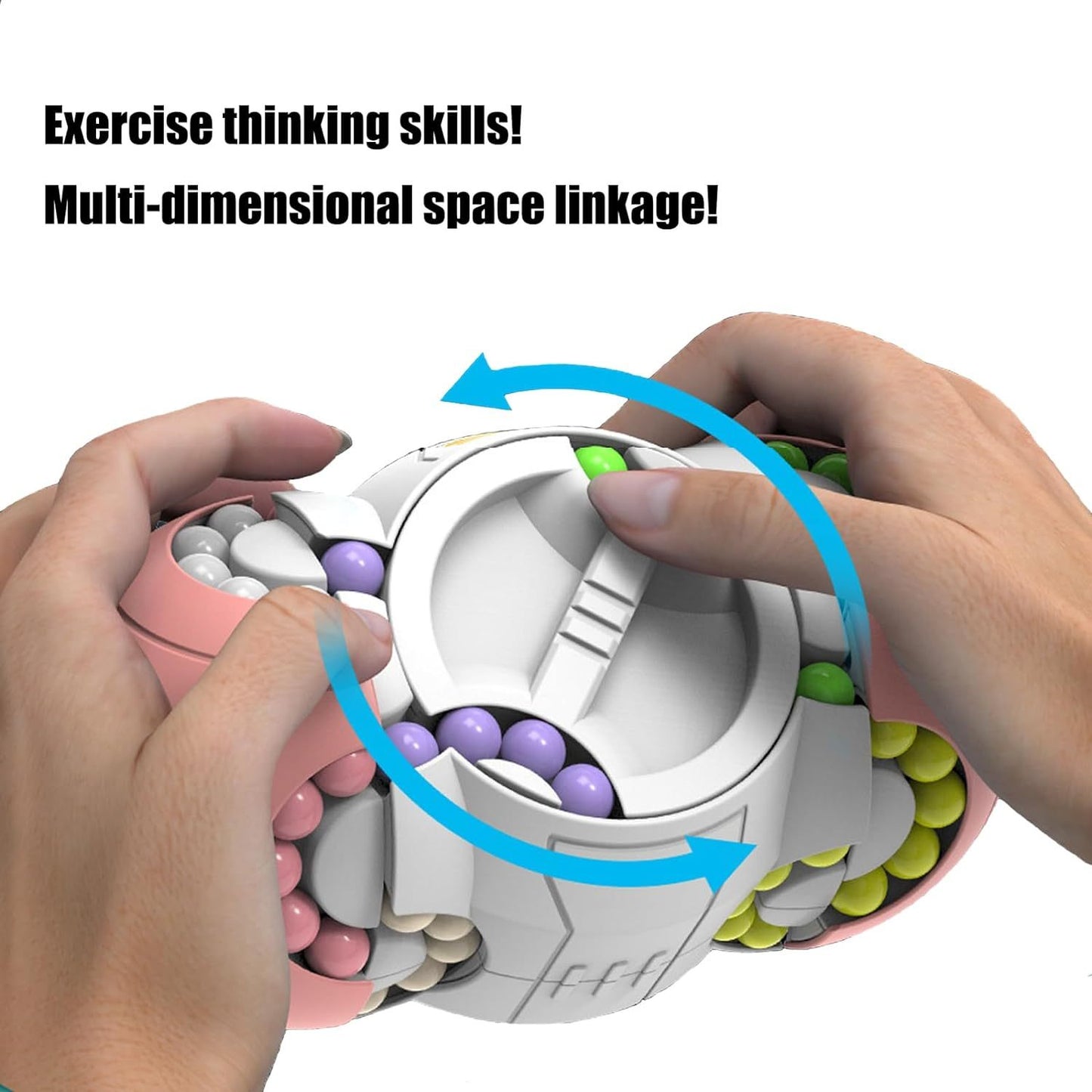 3D Magic Bean Fidget Cube – Decompression Puzzle Toy for Kids & Adults, Stress Relief Brain Teaser Gift