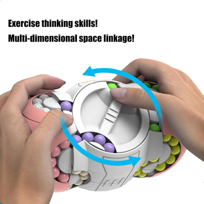 3D Magic Bean Fidget Cube – Decompression Puzzle Toy for Kids & Adults, Stress Relief Brain Teaser Gift