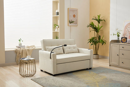 3-in-1 Futon Chair Bed with USB Ports – Compact Convertible Lounger