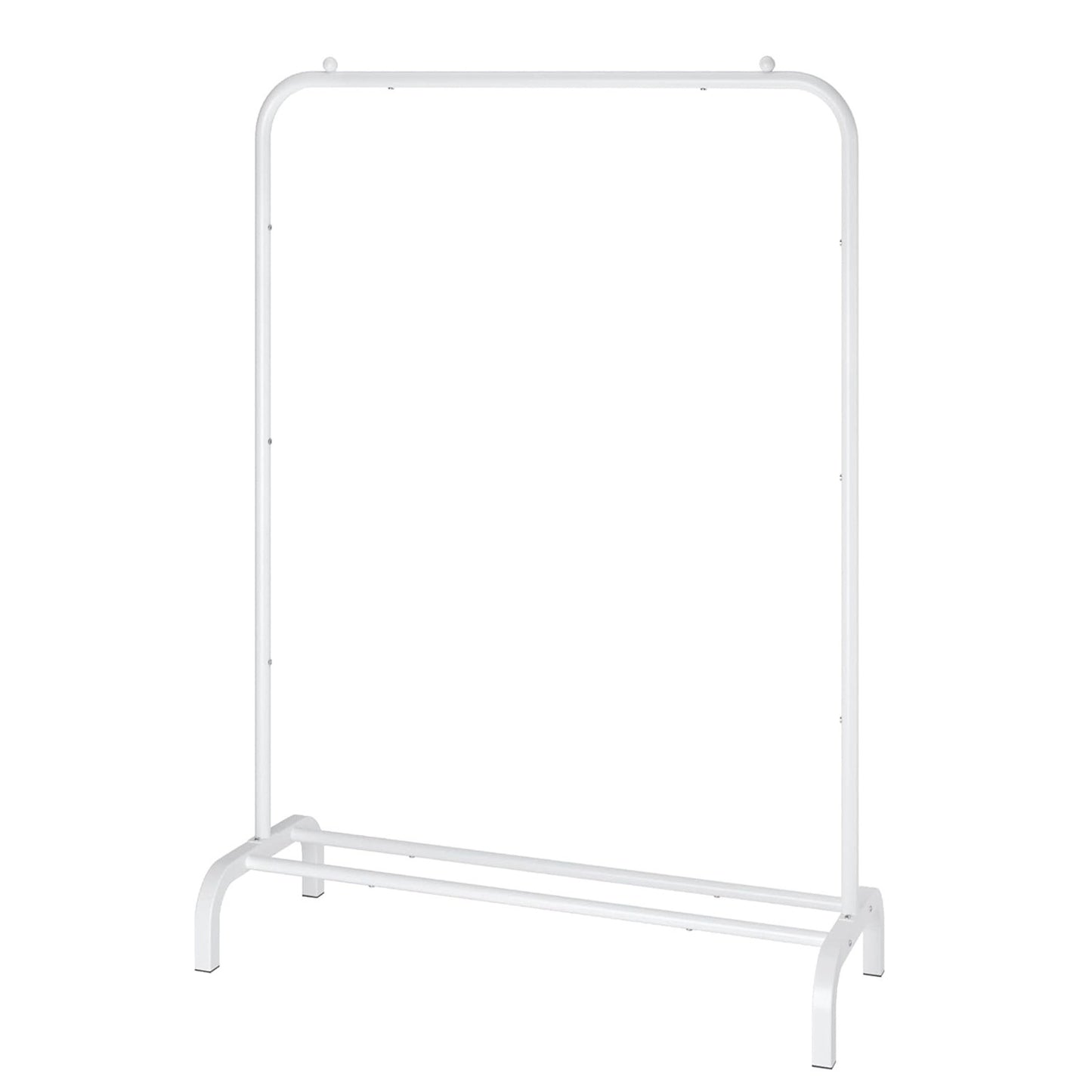 Freestanding Clothes Rack with Bottom Shelf – DIY Heavy Duty 33lbs Garment Organizer for Bedroom, Dorm & Laundry Room